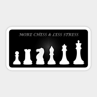 Chess Slogan - More Chess 2 Sticker